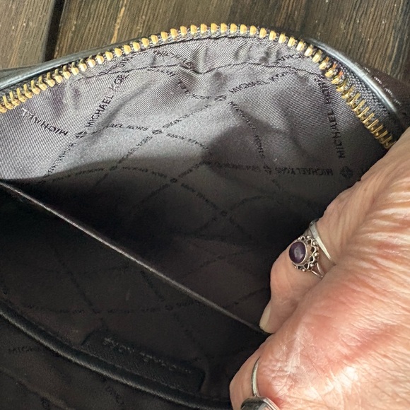 Michael Kors Black Crossbody with Gold Accents - Picture 10 of 11